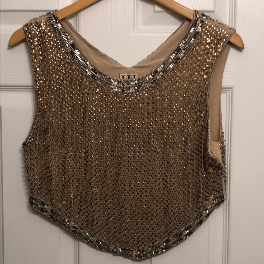 Haute Hippie beaded top